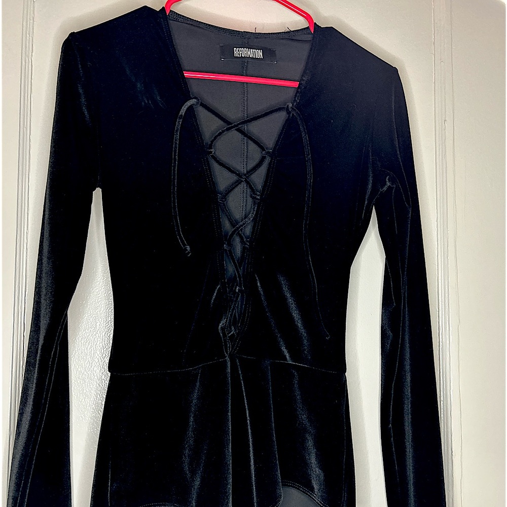 Velvet bodysuit